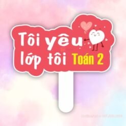 Hashtag cầm tay Tôi yêu lớp tôi