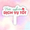 Hashtag cầm tay Trải nghiệm dịch vụ tốt
