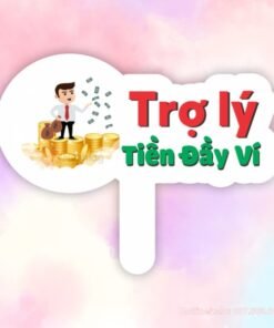 Hashtag cầm tay trợ lý tiền đầy ví