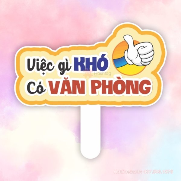 Hashtag cầm tay Việc gì khó có Văn Phòng