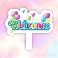 Hashtag cầm tay welcome