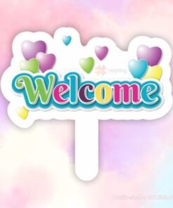 Hashtag cầm tay welcome