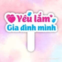 Hashtag cầm tay Yêu lắm gia đình mình