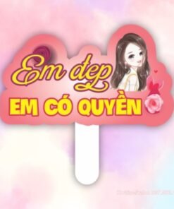 Hashtag cầm tay Em đẹp em có quyền