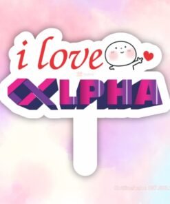 Hashtag i love Alpha