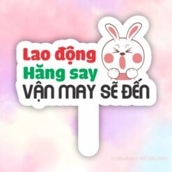 Hashtag lao động hăng say, vận may sẽ đến