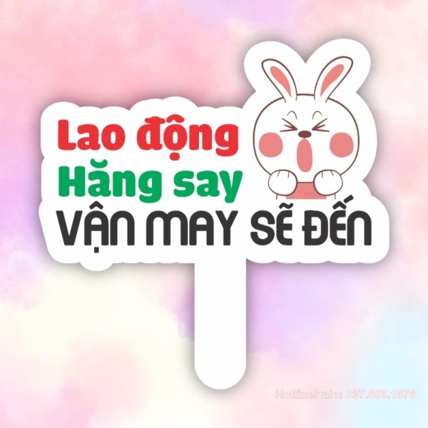 Hashtag lao động hăng say, vận may sẽ đến