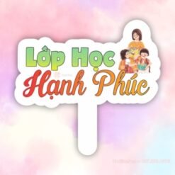 Hashtag cầm tay Lớp học hạnh phúc
