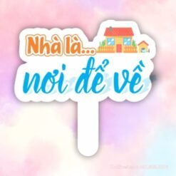 Hashtag cầm tay Nhà là nơi để về