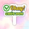 Hashtag okay chốt đơn