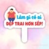 Hashtag làm gì có ai đẹp trai hơn sếp