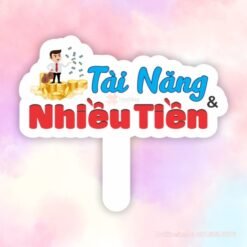 Hashtag cầm tay Tài năng & Nhiều tiền