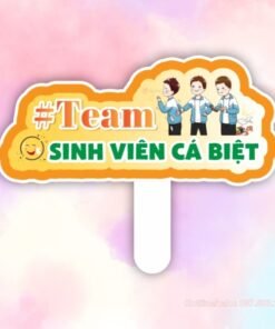 Hashtag cầm tay team sinh viên cá biệt