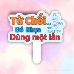hashtag tu choi do nhua dung mot lan
