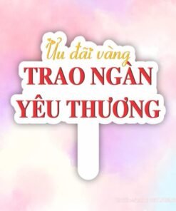 Hashtag ưu đãi vàng, trao ngàn yêu thương