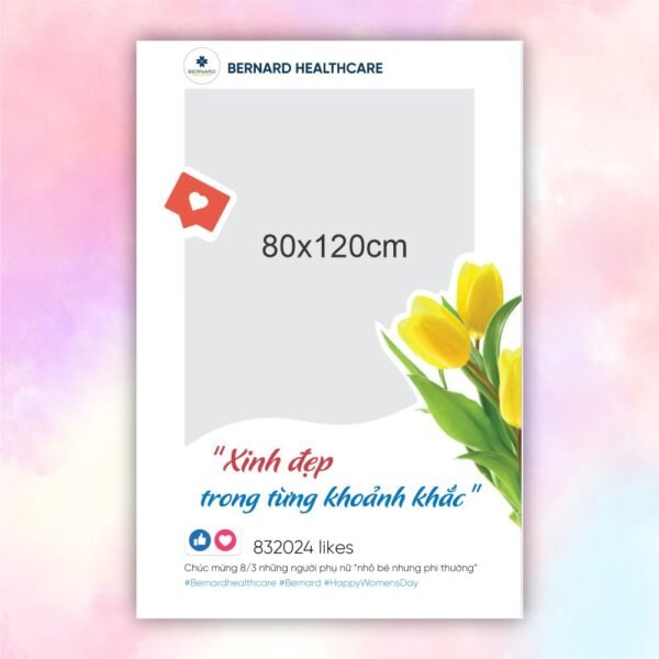 Khung check in 8/3 'xinh đẹp trong từng khoảnh khắc' Bernard healthcare