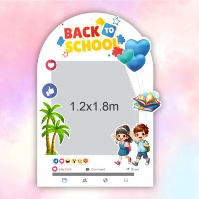 Khung check in back to school Trung tâm tiếng Anh VUS