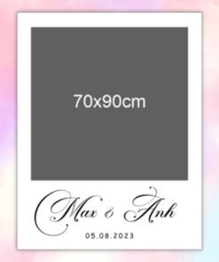 Khung check-in đám cưới Max & Anh