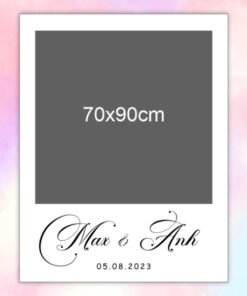 Khung check-in đám cưới Max & Anh