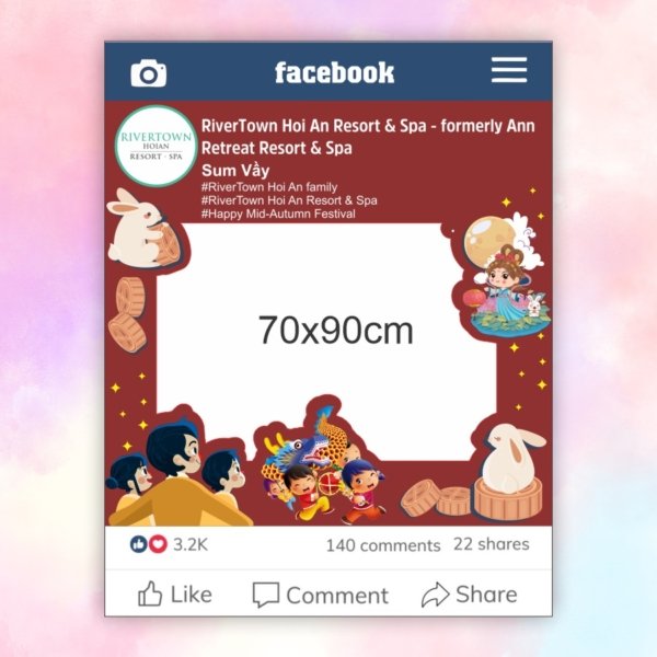 Khung check in facebook Tết Trung thu