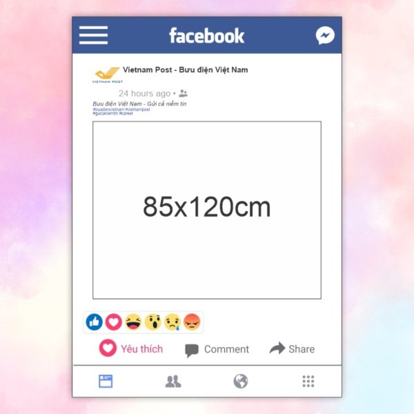 Khung check-in Facebook Vietnam post