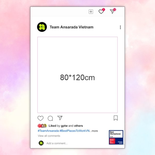 Khung check-in instagram Ansarada Vietnam