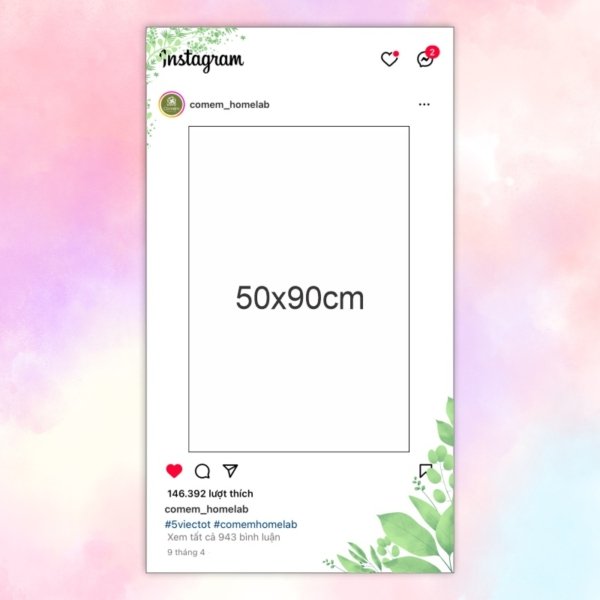 Khung check-in instagram Comem Homelab