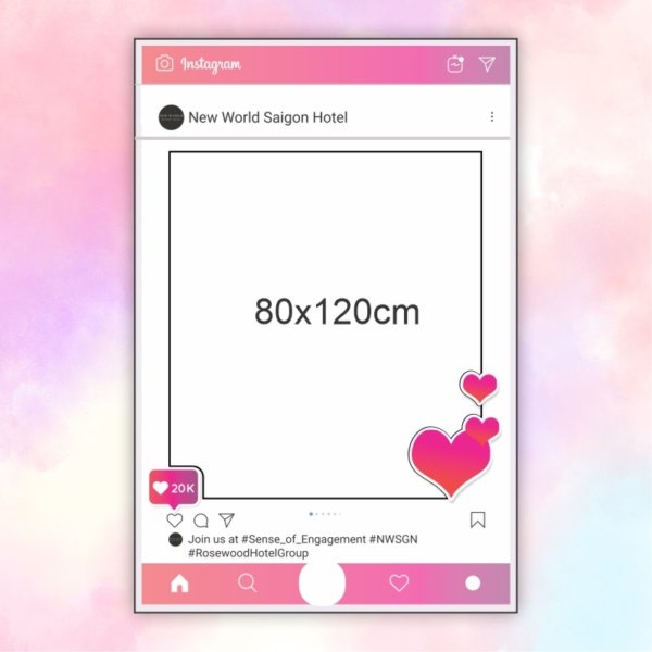 Khung check in instagram