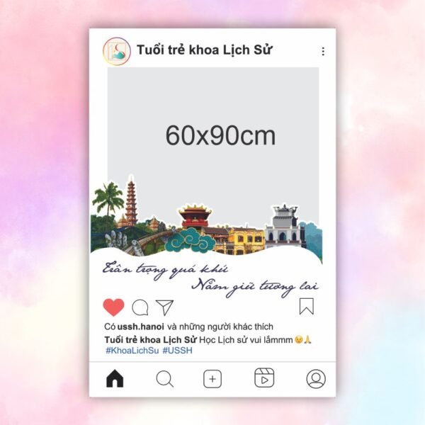 Khung check in khoa Lịch Sử trường USSH