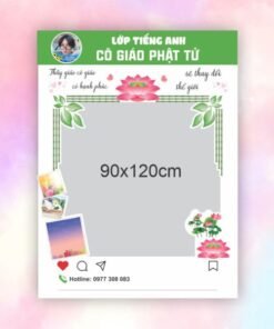 Khung check in lớp Tiếng Anh