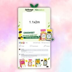 Khung check in kẹo dẻo thuần chay Orisweet