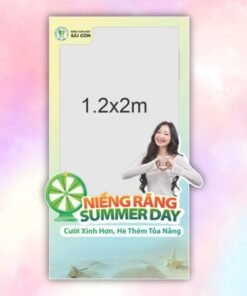 Khung check in phòng khám răng hàm mặt Sài Gòn