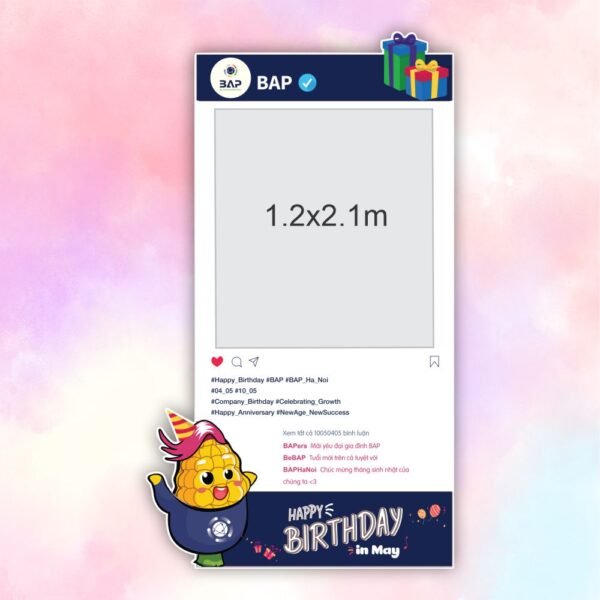 Khung check in sinh nhật BAP