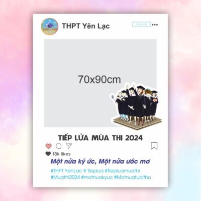 Khung check in tiếp sức mùa thi
