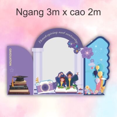 Khung check in trường học