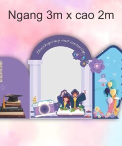 Khung check in trường học