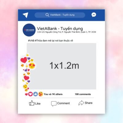 Khung check in tuyển dụng VietABank