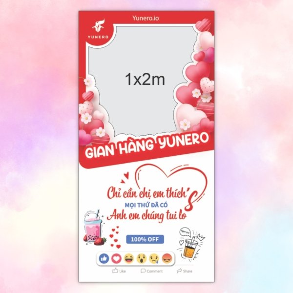 khung check-in yunero