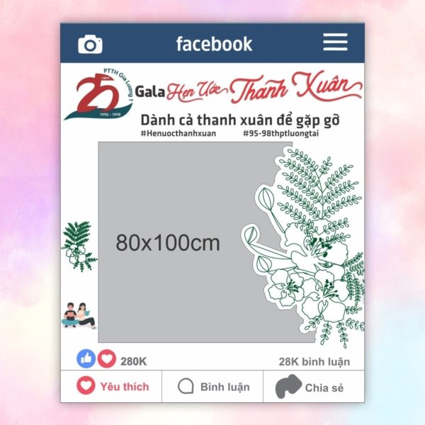 Khung chụp hình Facebook