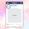 Khung chụp hình Facebook Alisa English