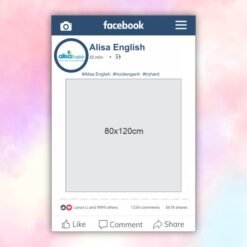 Khung chụp hình Facebook Alisa English