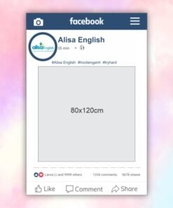 Khung chụp hình Facebook Alisa English