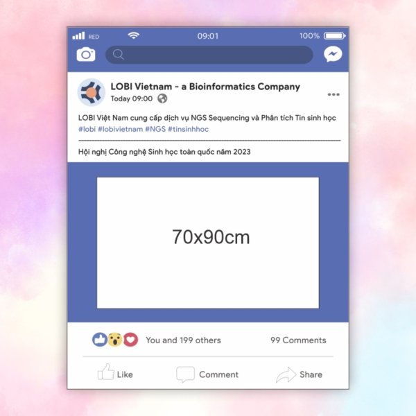 Khung chụp hình facebook sự kiện Công ty LOBI Vietnam