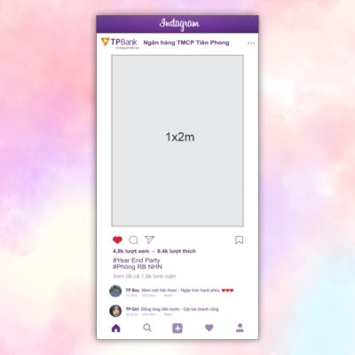 Khung chụp hình instagram Ngân hàng TPBank