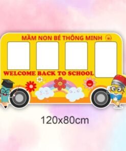 Khung chụp hình mầm non bé thông minh