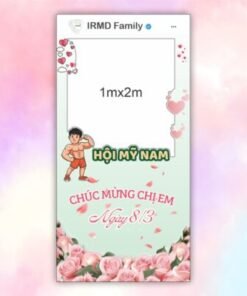 Khung check in ngày 8/3 IRMD Family