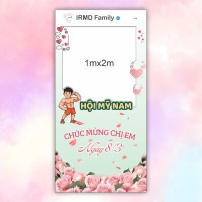 Khung check in ngày 8/3 IRMD Family