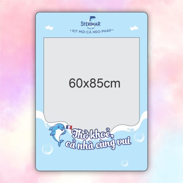 Khung chụp hình dung dịch xịt mũi cá heo Sterimar