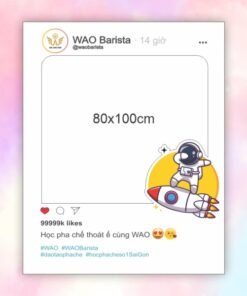 Khung chụp hình sự kiện Wao Barista