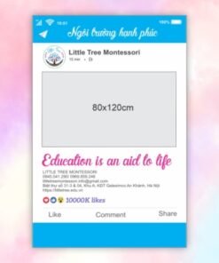 Khung chụp hình Trường Mầm non